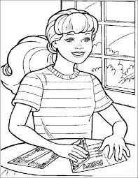 69 barbie printable coloring pages for kids. Homework Time Skipper Barbie Coloring Pages Barbie Coloring Coloring Books