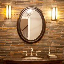 Rucci wall mount led lighted makeup mirror 10x/1x 7 oil brushed bronze finish. Oil Rubbed Bronze Oval Mirror Wayfair