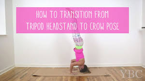 It's common to use simpler inversions to prep for headstand pose. How To Transition From Tripod Headstand To Crow Pose Youtube