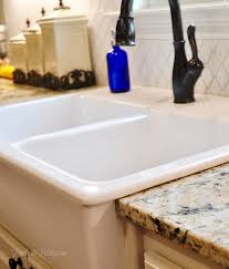 how to clean a porcelain farmhouse sink