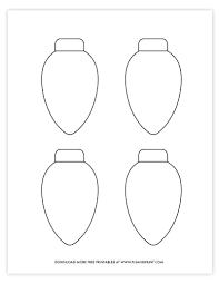 Actually, what are the most important meaning and meaning in every christmas celebration that christmas lights coloring pages can be downloaded for free. Free Printable Christmas Light Template Diy Christmas Decoration Idea