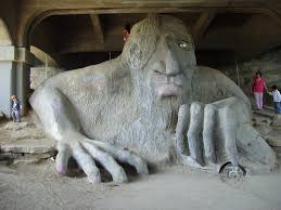 Check it out and say hi to the 18 ft, 13,000 lb fremont troll. Fremont Troll Wikipedia