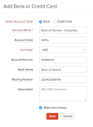 Account numbers and sort codes are features that only apply to bank accounts and credit products including credit cards don't have these. Add Accounts Help Zoho Books