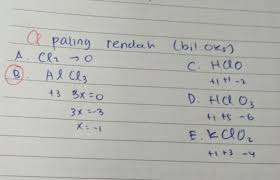 We did not find results for: Senyawa Dengan Biloks Cl Paling Rendah Adalah A Cl2 B Alcl3 C Hclo D Hclo3 E Kclo2 Brainly Co Id
