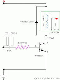 Raspberry Pi Gpio Driving A Relay Using A Transistor