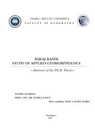 A)40000 de locuri pui de carne, titular s.c. Pdf Niraj Basin Study Of Applied Geomorphology