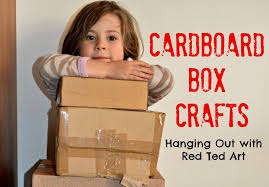 Simple craft tutorial to make a pretty box for storage. 20 Cardboard Box Craft Ideas Red Ted Art Make Crafting With Kids Easy Fun