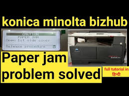 Konica minolta cihazınız için en son sürücüleri, kılavuzları ve yazılımı indirin. Paper Jam In Konica Minolta Bizhub Konica Minolta Bizhub 206 216 Paper Jam Problem Solved Golectures Online Lectures