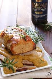 Arrosto Di Maiale Al Marsala Al Forno Arrosto Di Maiale Ricette Ricette Di Cucina