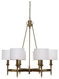 White striped glass blown as ancient tradition of murano masters. Stella 6 Light Brass Chandelier White Shade Traditional Chandeliers By Light Up My Home Houzz