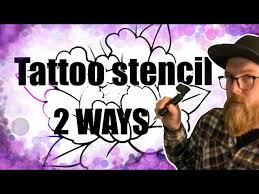 She then applies stencil lotion with a sterile pad and places the stencil on the skin with the stencil fluid side facing the skin. How To Make A Tattoo Stencil Anywhere 2 Ways Youtube