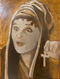 WIP Madame Ouspenskaya from Dracula Dead and Loving It. Oil