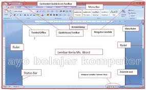 Ayu Belajar Komputer Belajar Mengenal Fungsi Bagian Bagian Menu Pada Microsoft Word 2007 Untuk Pemula