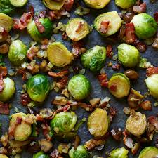 A little lemon juice and garlic add flavor to arrange the bacon in a large skillet or sauté pan and place the pan over medium heat. Stir Fried Brussels Sprouts With Bacon And Chestnuts Cook With M S
