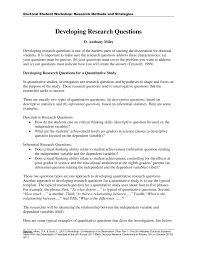 While these efforts involved analysis of chapter 3 methodology this research used hypothesis testing to collect data that signified a relationship between dependent and independent. Miles 2018 Developing Research Questions Pdf Docdroid