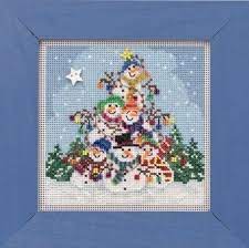 See more ideas about cross stitch patterns, cross stitch, stitch patterns. Mill Hill Snowman Pile Beaded Cross Stitch Kit 123stitch