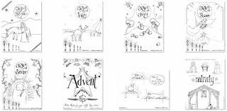 Pdf instant download and print ready hand drawn and made by birgitte johansen aka norwegian colorist * there is no physical copy. Free Christian Coloring Book For The Advent Season