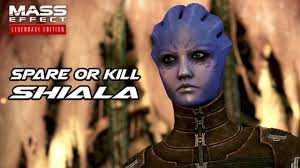 Mass Effect 1 Legendary Edition - Spare or Kill Shiala (Both Choices) -  YouTube