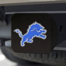 Detroit Lions Hitch Cover Color Emblem On Black Detroit Lions Colors Hitch Cover Detroit Lions