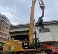 45-50t Vibro Excavator 13.98m Long Sheet Pile Driving Arm Piling for Cat330c