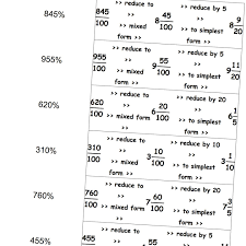 Math Worksheets Percentages To Fractions Math Worksheets Free Printable Math Worksheets Math Facts Addition