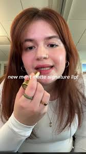 @meritbeauty new signature matte lipstick in maison! love this lipstick!  #digitaldiary #collegestudent #lipstick #silentreview #meritbeauty  #meritlipstick