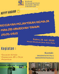Anggaran dasar dewan kemakmuran masjid nurullah kalibata city daftar isi muqoddimah bab i ketentuan umum bab ii nama anggaran rumah tangga badan eksekutif mahasiswa politeknik kesehatan kemenkes tahun 2017 bab i visi dan. Ikatan Remaja Masjid Ubudiyah Posts Facebook