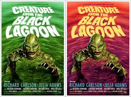 Official theatrical movie poster (#1 of 2) for original sin (2001). The Blot Says Creature From The Black Lagoon Movie Poster Screen Print By Jason Edmiston X Mondo