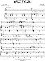 Print And Download If I Were A Rich Man Sheet Music From Fiddler On The Roof Sheet Music Arranged For Piano Sheet Music Fiddler On The Roof Violin Sheet Music