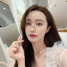 1 Par Lindo Dulce Conejo Forma De Corazón Enchapado Embutido Aleación  Perlas Artificiales Pendientes