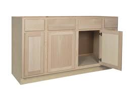 Our unfinished oak cabinets can be painted or stained to your liking, while poplar are paint grade only. Quality One 60 X 34 1 2 Sink Kitchen Base Cabinet At Menards