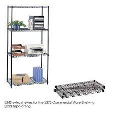 The safco 48x24 industrial wire shelving in gray has not yet been reviewed, be the first! Safco 36 X 18 2 Extra Shelves For Commercial Wire Shelving 5243bl