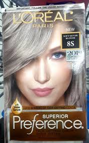 Loreal Superior Preference New Shade Color Of The Year 8s Soft Silver Blonde Loreal Hair Permanent Hair Color At Home Hair Color
