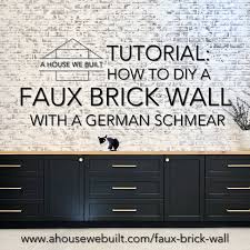 All materials are listed below. How To Diy A Faux Brick Wall With A German Schmear