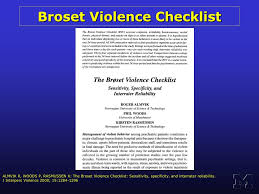 Image result for Broset Violence Checklist