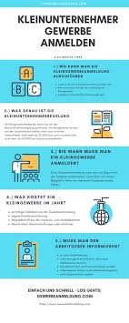 Das kleingewerbe kann formlos angemeldet werden. Kleinunternehmer Gewerbe Anmelden 2021 Wie Wo Kleingewerbe Anmelden