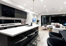Beautiful Black Kitchen Cabinets Design Ideas Open Concept Kitchen Living Room Open Concept Living Room Kitchen Interior Design Modern
