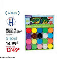 Encontrá lo que buscás en juegos y juguetes. Oferta 20 Botes De Pasta De Modelar Con Accesorios En Juguettos
