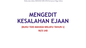 Cikal bakal bahasa indonesia adalah dari bahasa melayu. Mengedit Kesalahan Ejaan Bahasa Melayu Tahun 1 Youtube