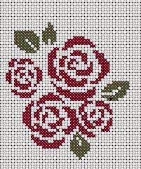 Free Cross Stitch Roses Sew Simple Dress Cross Stitch