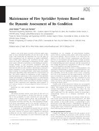 • add the prefix lead to the title of positions classified using the general schedule leader grade evaluation guide for firefighter and fire protection inspector positions that meet the criteria for work leader. Pdf Maintenance Of Fire Sprinkler Systems Based On The Dynamic Assessment Of Its Condition