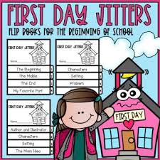 First Day Jitters Flip Books In 2020 Flip Book First Day Jitters School Keepsake
