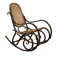 Thonet Style Beechwood Cane Rocking Chair In 2020 Bentwood Rocking Chair Rocking Chair Modern Rocking Chair