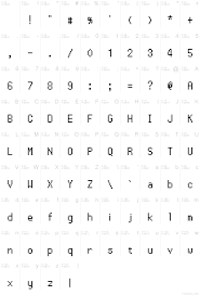 Includes full alphabet, extended punctuation, euro. Pokemon Pixel Font Regular Font