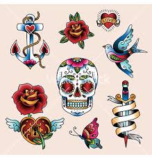 Choose from over a million free vectors, clipart graphics, vector art images, design templates, and illustrations created by artists worldwide! Tattoo Set Vector On Vectorstock Vintage Tattoo Vintage Tattoo Sleeve Vintage Style Tattoos
