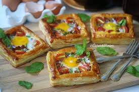 Pastri Puff Telur Egg Pastry Puffs Recipes Pastry Resep Masakan Resep Makanan