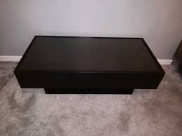 Glass top protects wooden table top. Ikea Ramvik Coffee Table In Manchester Greater Manchester Freeads