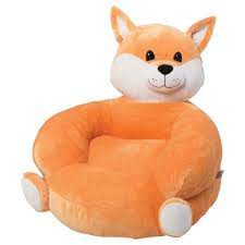 kids plush fox character chair orange trend lab orange sorbet animal chair character chairs trend lab