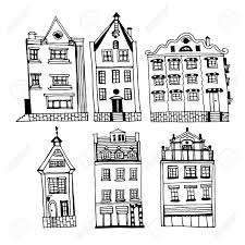 Find & download free graphic resources for drawing house. Drawing Of A Set Of Vintage Houses Of The Old City Of Riga Sketch City Drawing House Doodle Drawings