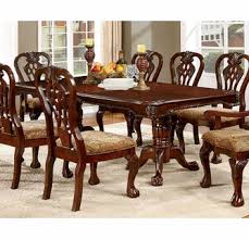 Choose from natural cherry, walnut, oak. Elana Brown Cherry Wood Dining Table W Leaf By Furniture Of America